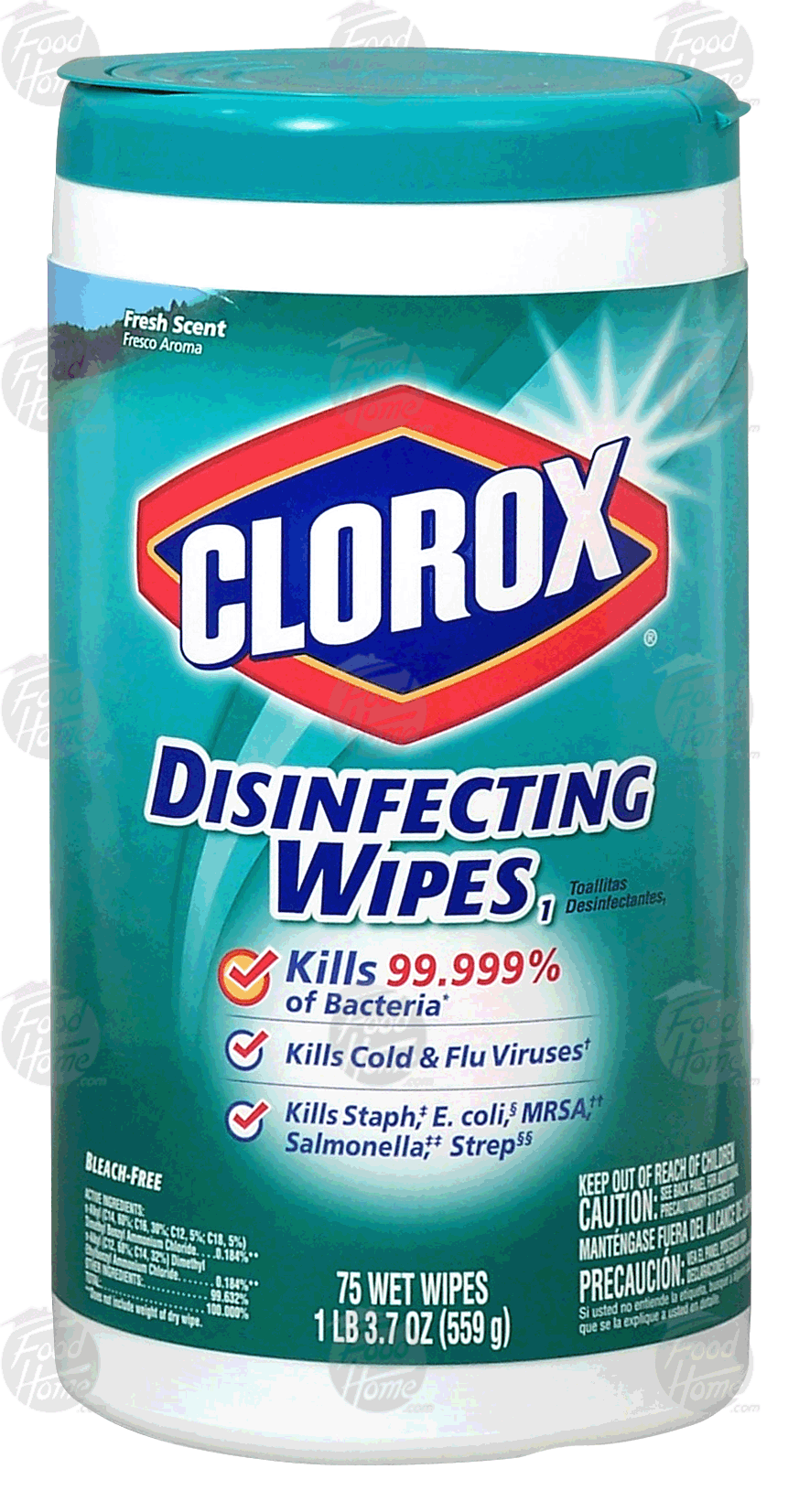 Clorox&nbsp;&nbsp;disinfecting wet wipes, bleach-free, fresh scent, 7 x 8-inch wipes Full-Size Picture
